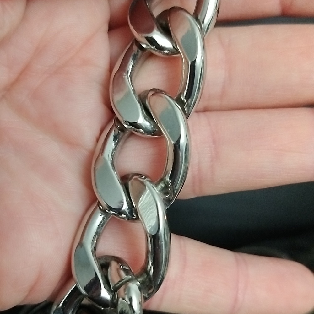 Michael Kors Metallic Gunmetal Python Embossed Fl… - image 4